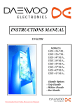 Daewoo ERF-39.M Operating instructions