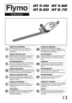 Electrolux Hedge trimmer Instruction manual