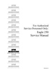Alpha Microsystems Eagle 250 Service manual