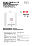 Bosch GWH 1600 P LP Specifications