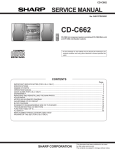 Sharp CD-C662 Service manual