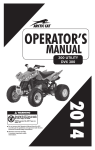 Arctic Cat DVX 300 Operator`s manual