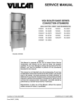 Vulcan-Hart VSX42GT Service manual