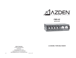 Azden FMX-20 Specifications