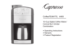 Capresso Z6 Operating instructions