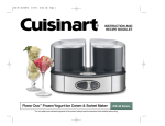 Cuisinart ICE45 - Soft Serve Ice Cream Maker Specifications