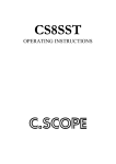 C-SCOPE CS8SST Operating instructions