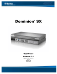 Raritan DOMINION DSX-0N-E User guide