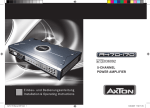 AXTON A470-170 Operating instructions