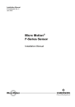 Emerson Micro Motion F-Series Sensor Installation manual