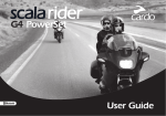 Cardo Systems SCALA RIDER G4 POWERSET User guide