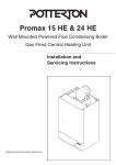 Baxi Potterton Promax SL Unit installation