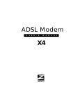 Zoom ADSL X4 User`s manual