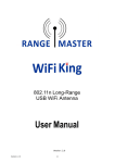 Range Master WiFi King User manual