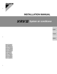Daikin RXY10MY1 Installation manual