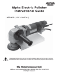 Alpha Industries AEP-458 Instruction manual