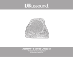 Russound Acclaim 5 Series OutBack Installation manual