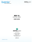 Digital Audio Labs LIVEMIX AD-24 User guide