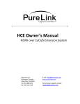 Pure Link HCE II Owner`s manual