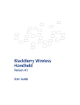 Blackberry BlackBerry Wireless Handheld User guide