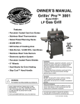 Char-Griller 3001 Owner`s manual