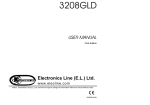 Electronics Line 3208GLD User manual