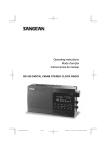 Sangean RS-330 Operating instructions