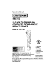 Craftsman 320.17562 Operator`s manual