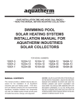 Aquathem 10001-5 Installation manual