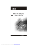 MSI K9AG Neo2-Digital User`s manual