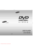 Samsung DVD-M208K User`s manual