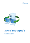 ACRONIS SNAP DEPLOY - User guide