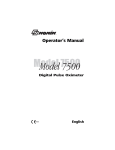 Code Alarm PC 7500 Operator`s manual