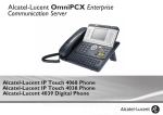 Alcatel IP Touch 4038 User manual