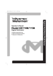 Wavetek HD110B Operator`s manual