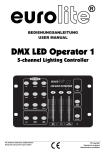 EuroLite DMX LED Operator 1 User manual