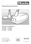 Miele SEB 213 Operating instructions