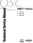QSC RMX 1450a Service manual