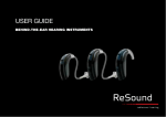 ReSound ALT977/87-DVIW User guide