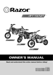 Razor Dirt Rocket MX350 Owner`s manual