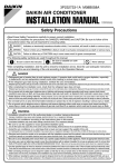 Daikin FTXS46KVMA Installation manual
