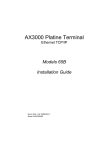 Axel AX3000 Platine Terminal Ethernet TCP/IP 65E Installation guide