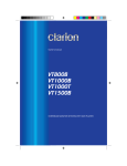 Clarion VT800B Owner`s manual