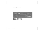 Blaupunkt L"ubeck CC 22 Operating instructions