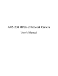 Axis 20443R2 User`s manual