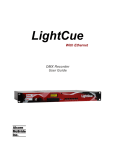 Alcorn Mcbride Light Cue Pro User guide