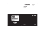 Yamaha G11A Operator`s manual