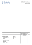 Electrolux Floor-mounted stoves Service manual