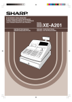 Sharp XE-A202 - Electronic Cash Register Instruction manual