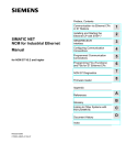 Siemens NCM S7 User manual